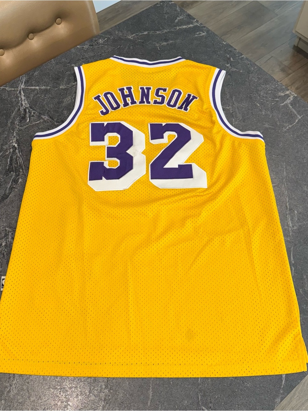 Adidas NBA Hardwood Classics Magic Johnson LA Lakers 32 Jersey Large - Picture 2 of 14